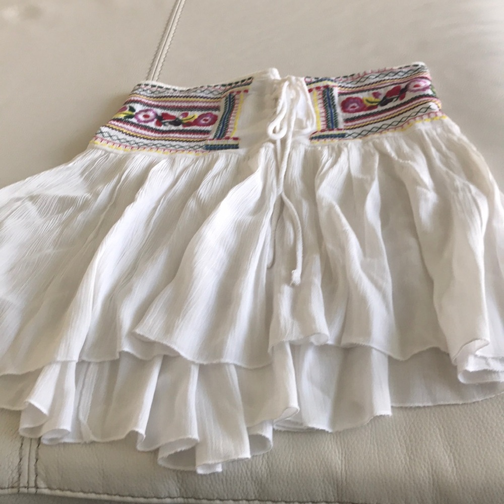 White skirt